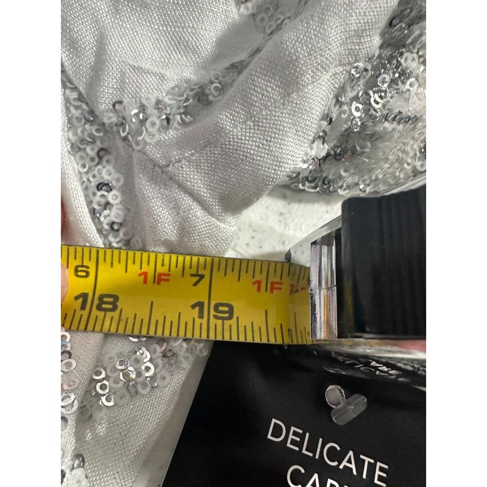 NWT Boston Proper Floral Sequin Embellished Shimmer Linen Jacket Sz 12 $190 C1 - Picture 7 of 8